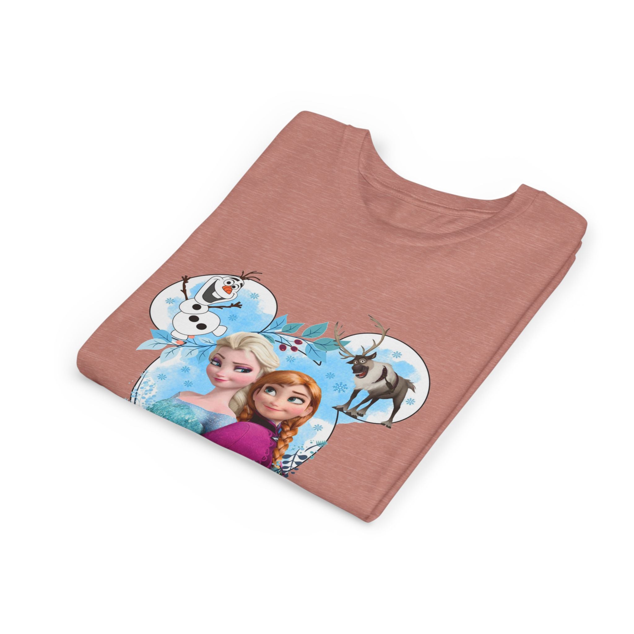 Girls' Frozen Princesses Youth Tee – Elsa & Anna Winter Friends Shirt