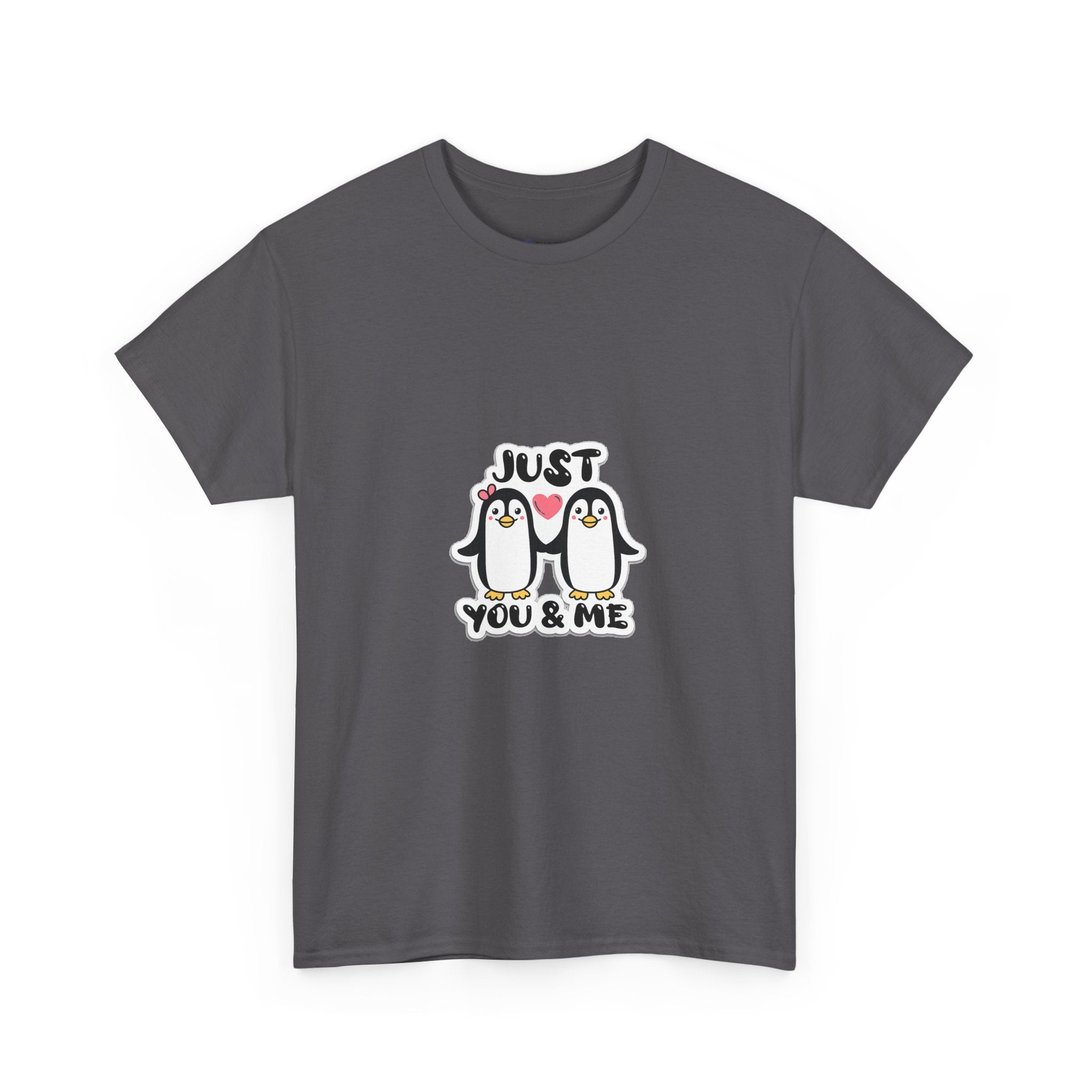 Just You & Me Penguin Tee — Cute Couples Graphic T-Shirt