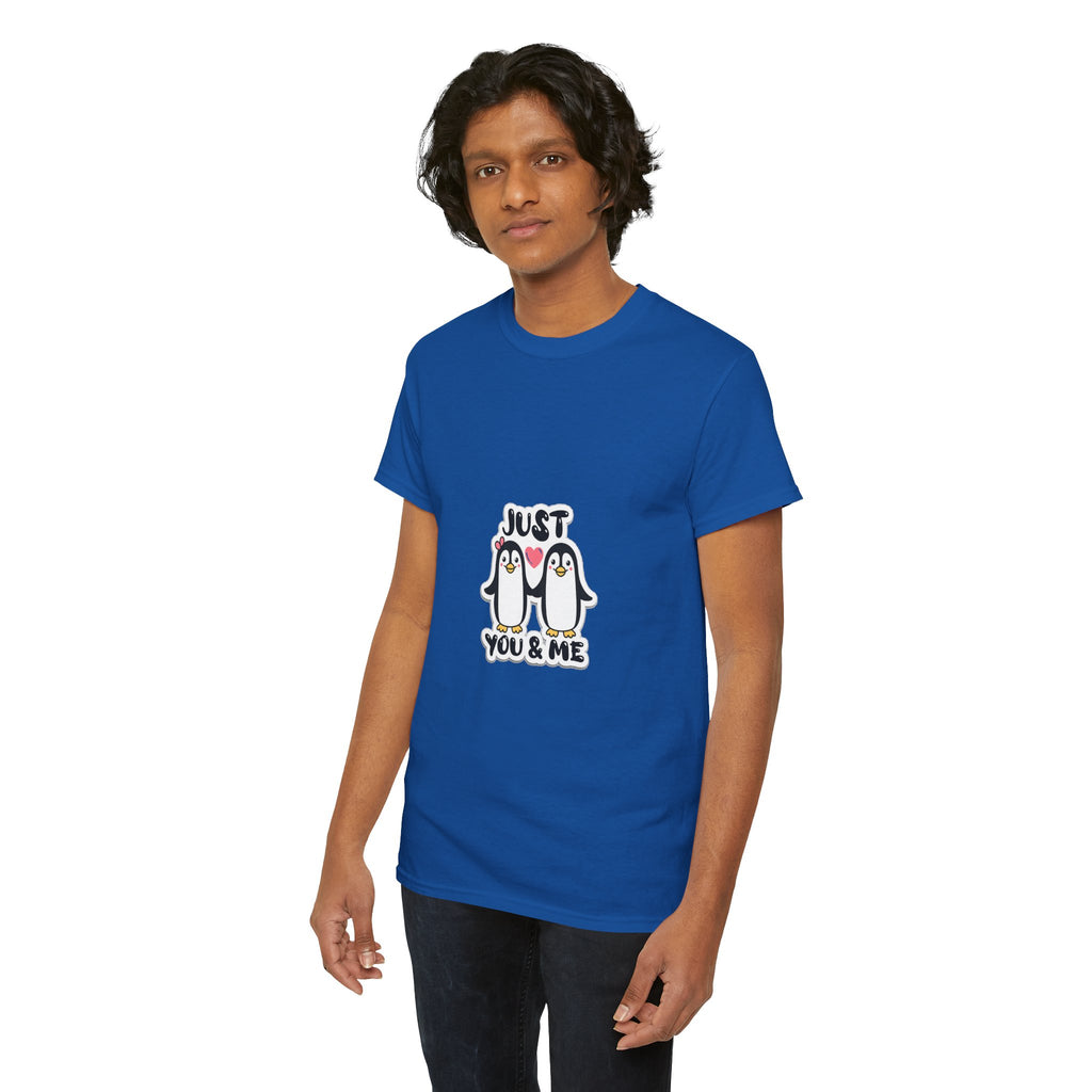 Just You & Me Penguin Tee — Cute Couples Graphic T-Shirt