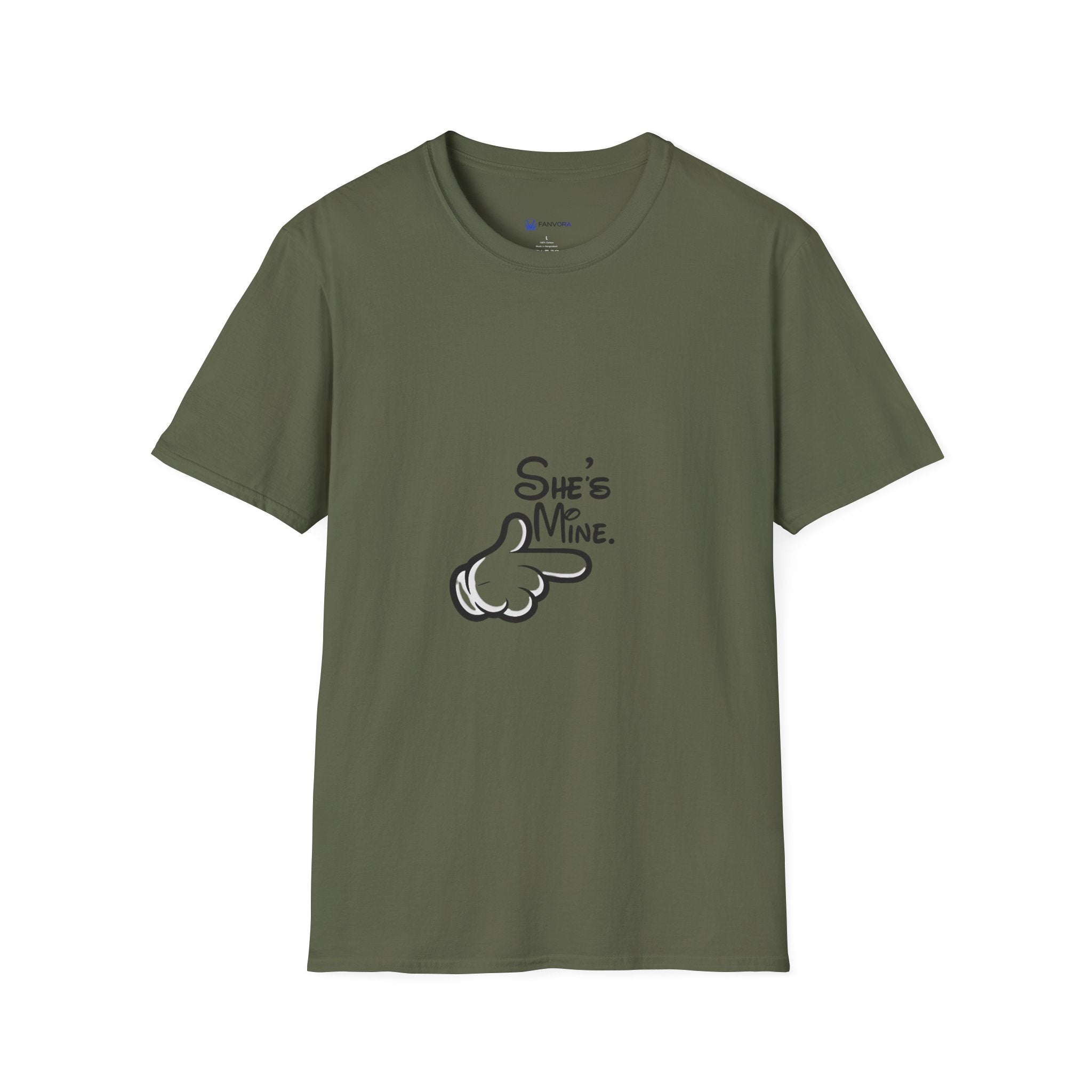 Couples Pointing 'She's Mine' T-Shirt