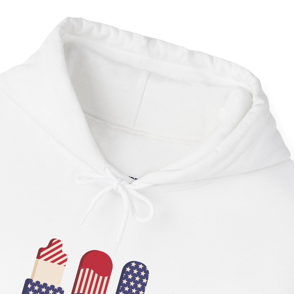 American Patriot Graphic Hoodie — Patriotic Fourth of July Sweatshirt.