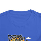 Toddler Tee - "Extreme Adventure 4x4 Off Road" Blue Monster Truck.