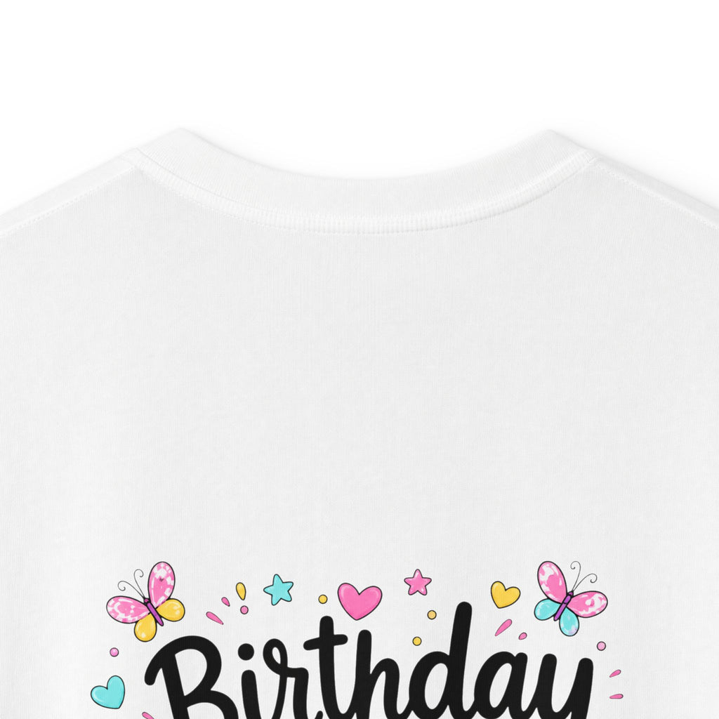 Kids Tee — ‘I Was 6 Now I’m 7’ Birthday Girl Cute Floral Design