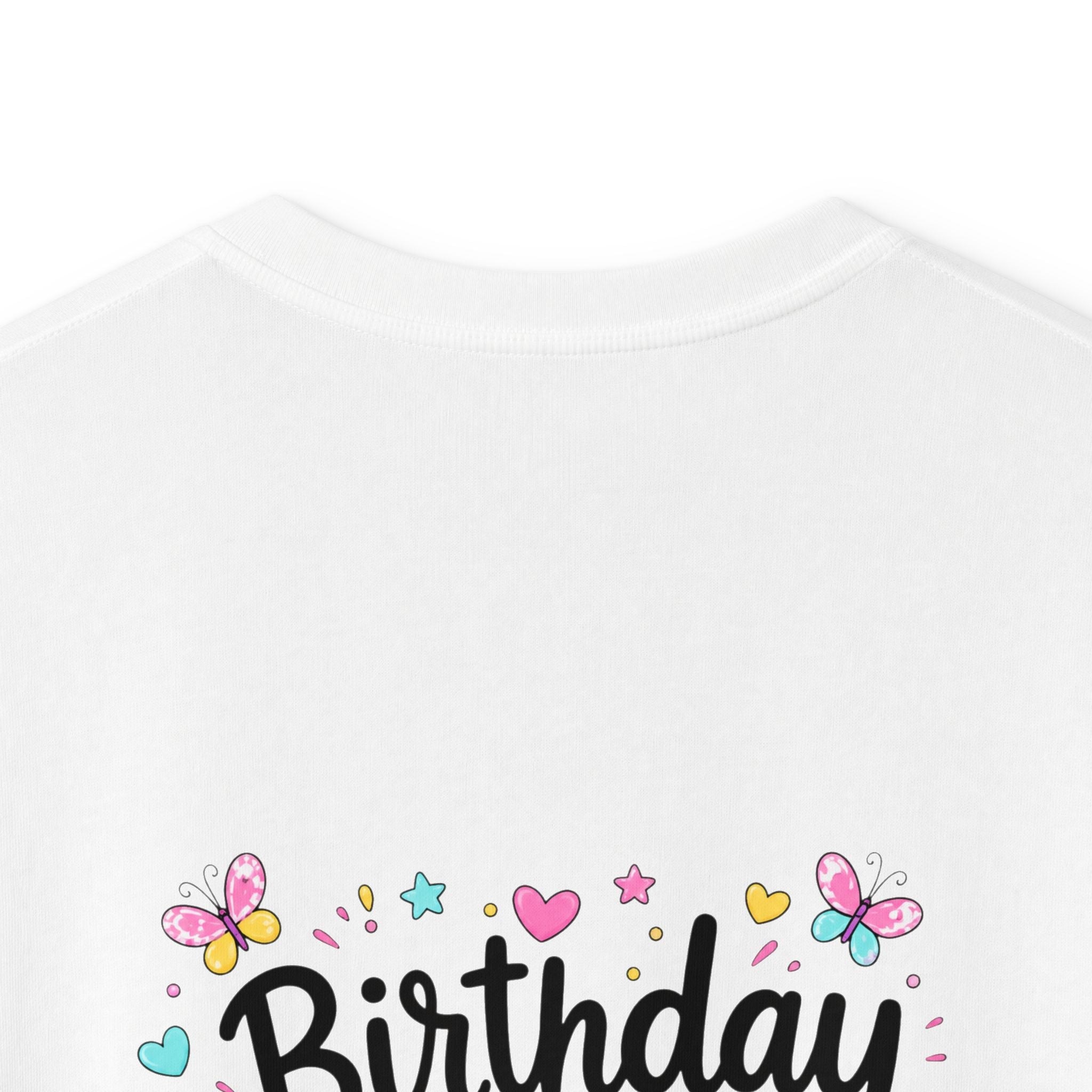 Kids Tee — ‘I Was 6 Now I’m 7’ Birthday Girl Cute Floral Design