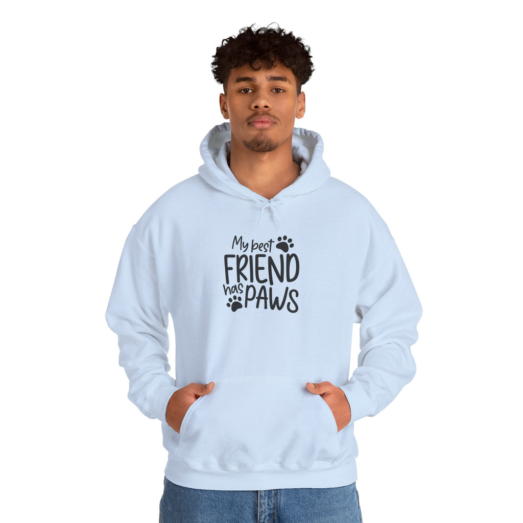 My Best Friend Has Paws Hoodie — Cute Paw Print Pet Lover Sweatshirt