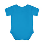 Baby Bodysuit - Blue Teddy Bear with Balloons "Happy Birthday" Infant Onesie
