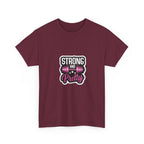 Strong and Pretty Tee — 'Strong and Pretty' Fitness Graphic T-Shirt
