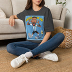 Soccer Fan T-Shirt — "Game Is On" Cartoon Player Graphic