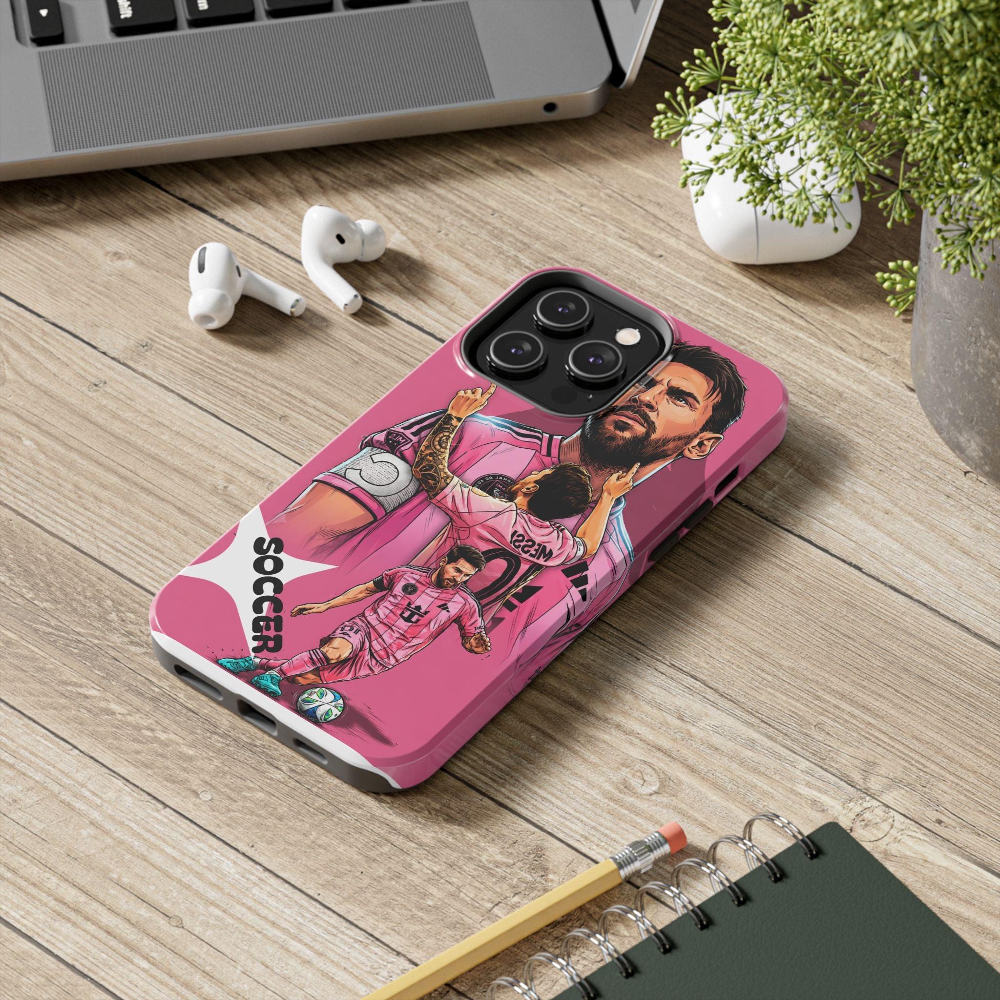 Soccer Star Tough Phone Case pink —  Argentina legend.