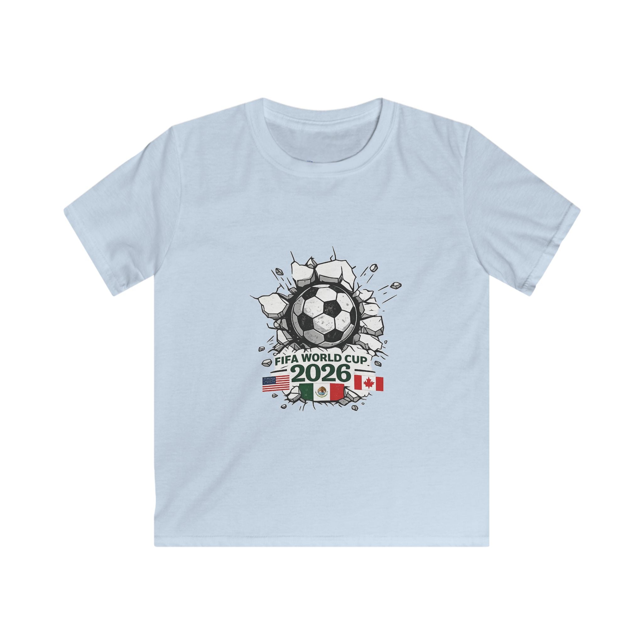 Kids Soccer T‑Shirt — Soccer Cup 2026 Canada/Mexico/USA Design