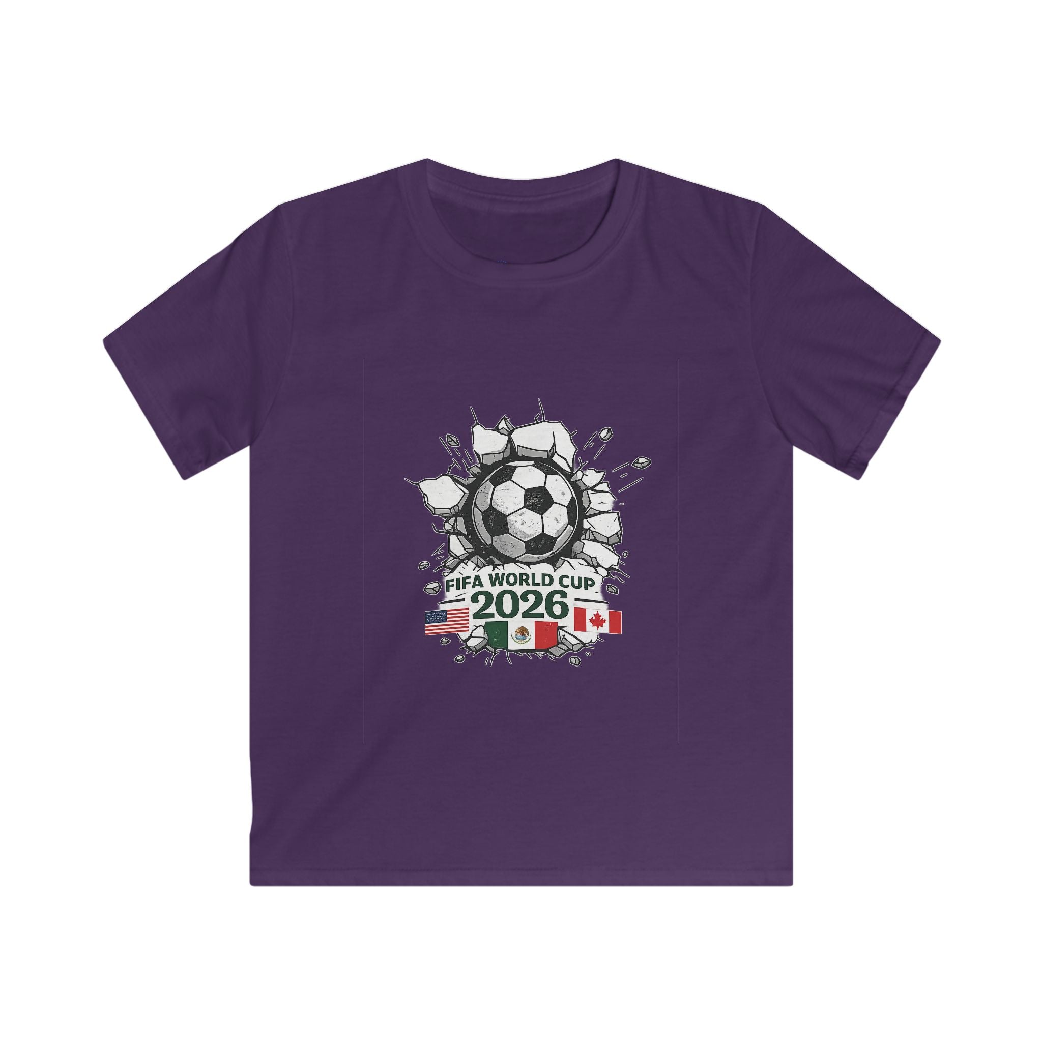 Kids Soccer T‑Shirt — Soccer Cup 2026 Canada/Mexico/USA Design