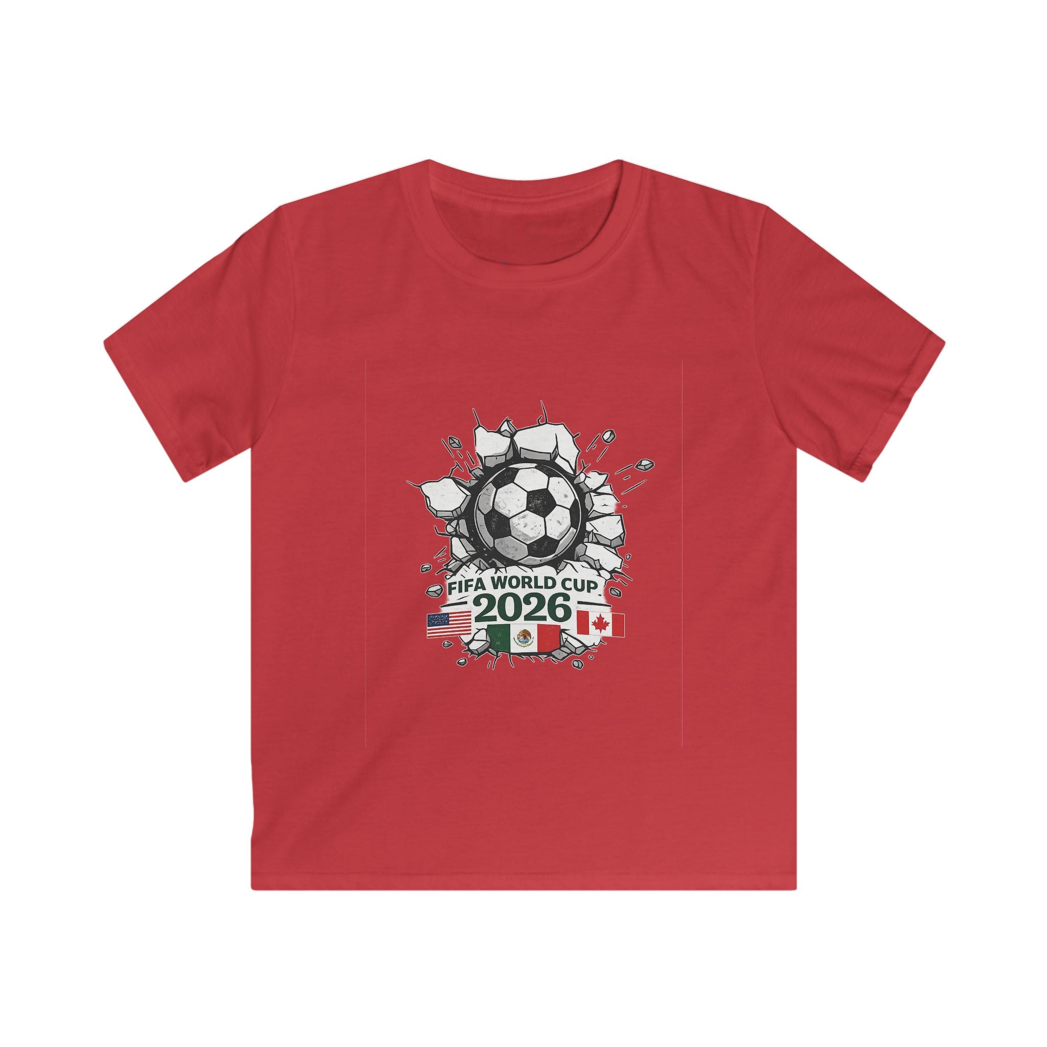 Kids Soccer T‑Shirt — Soccer Cup 2026 Canada/Mexico/USA Design