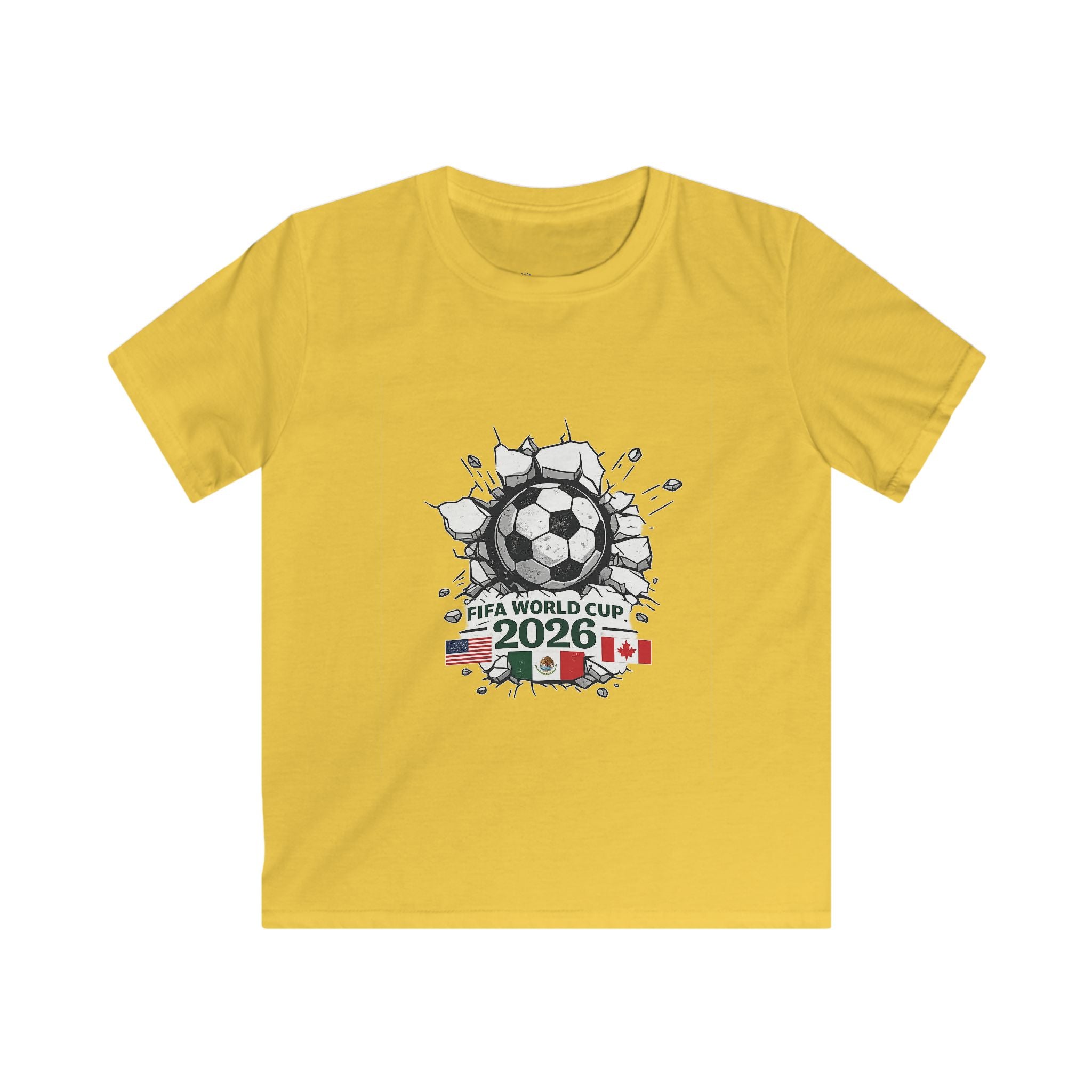 Kids Soccer T‑Shirt — Soccer Cup 2026 Canada/Mexico/USA Design