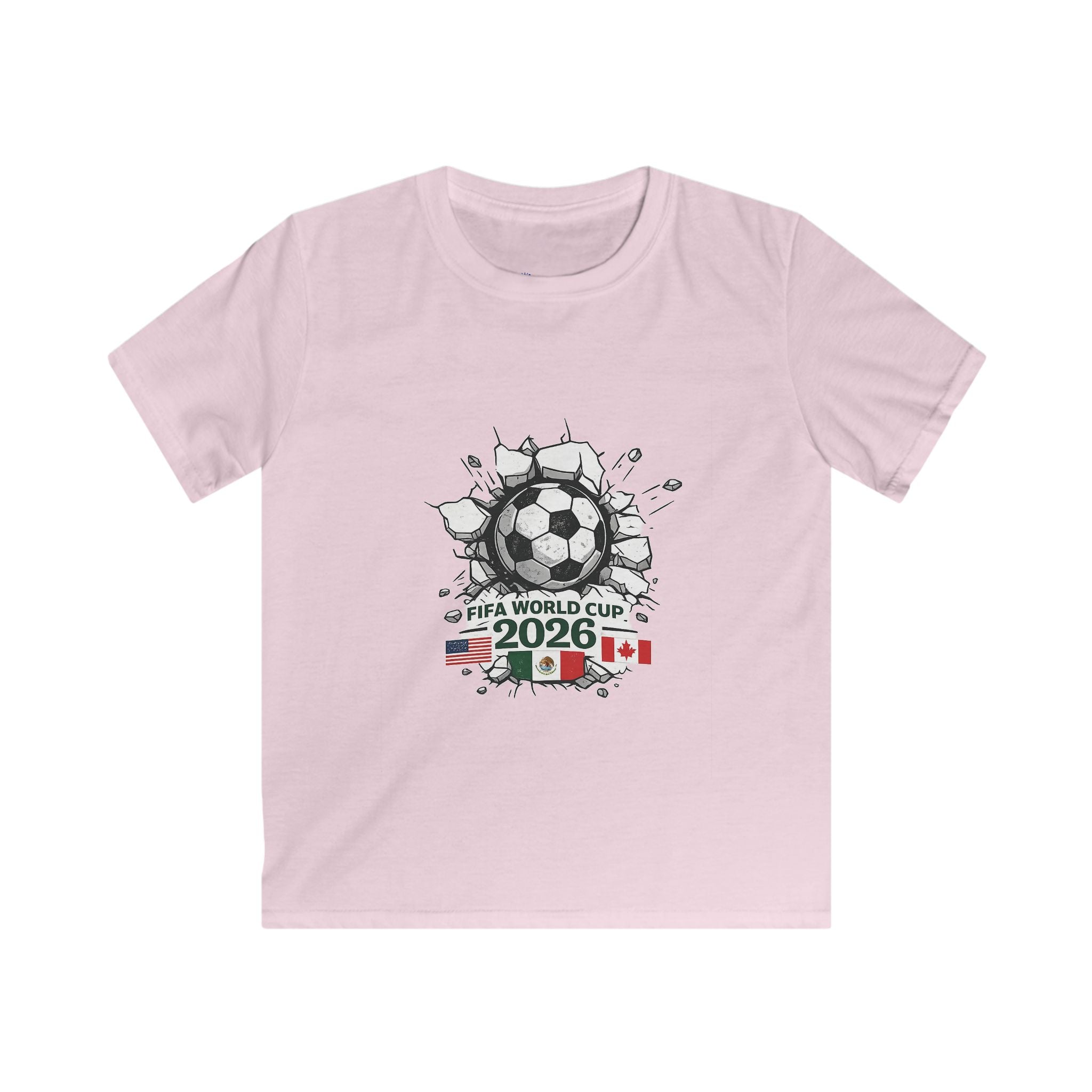 Kids Soccer T‑Shirt — Soccer Cup 2026 Canada/Mexico/USA Design