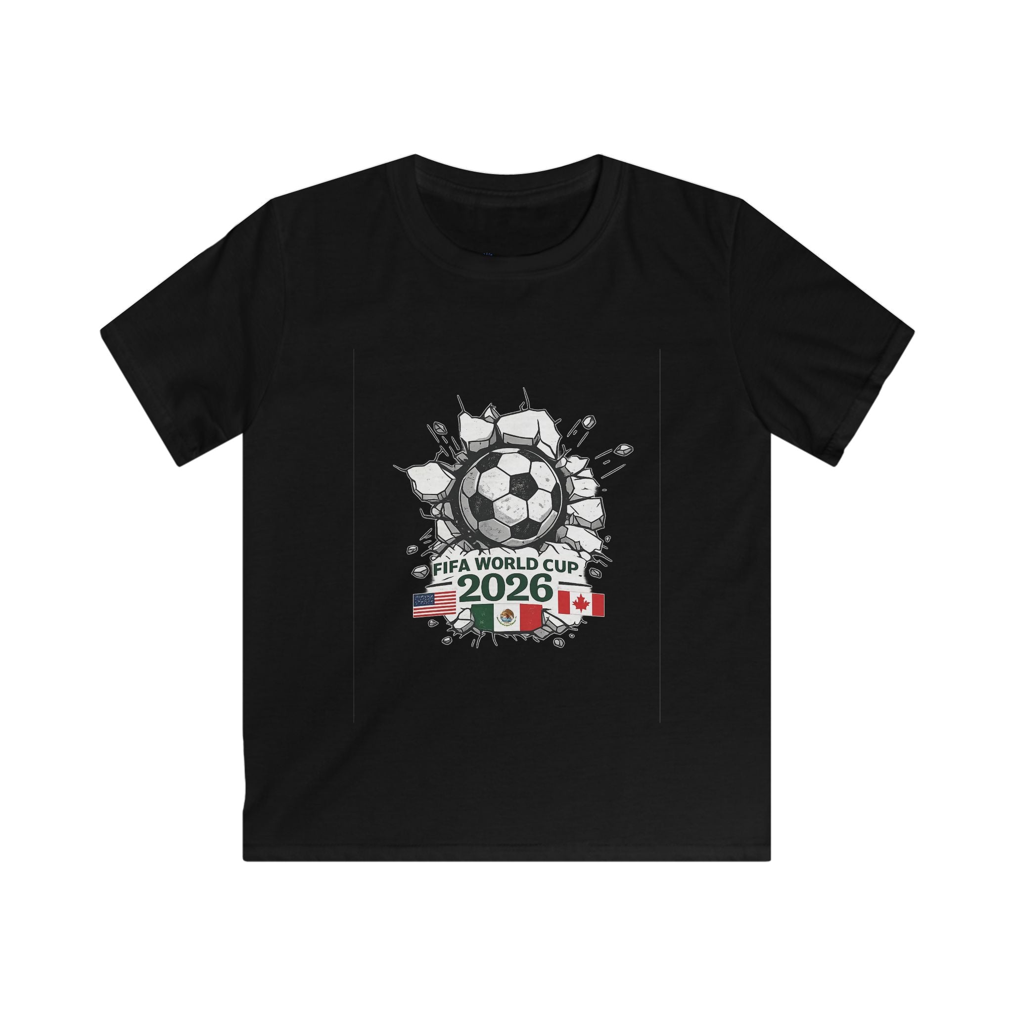 Kids Soccer T‑Shirt — Soccer Cup 2026 Canada/Mexico/USA Design
