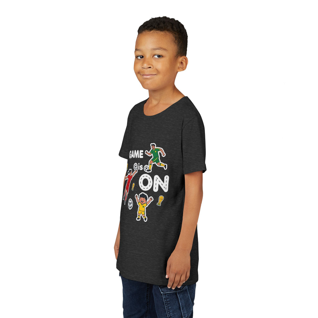 Kids Soccer Players T-Shirt 2026— Youth Football Team Tee