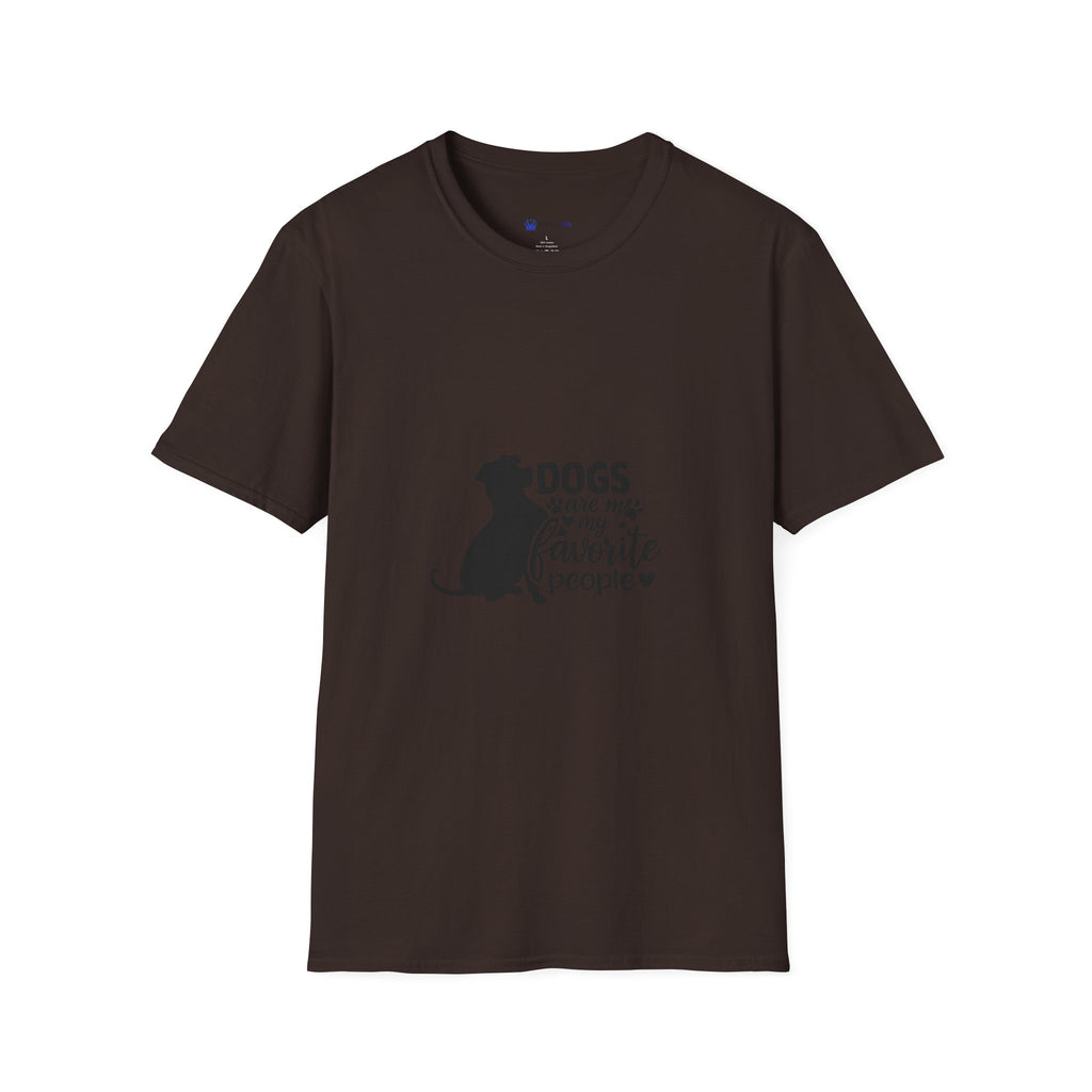 Dog Lover T-Shirt — “Dogs Are My Favorite People” Graphic Tee