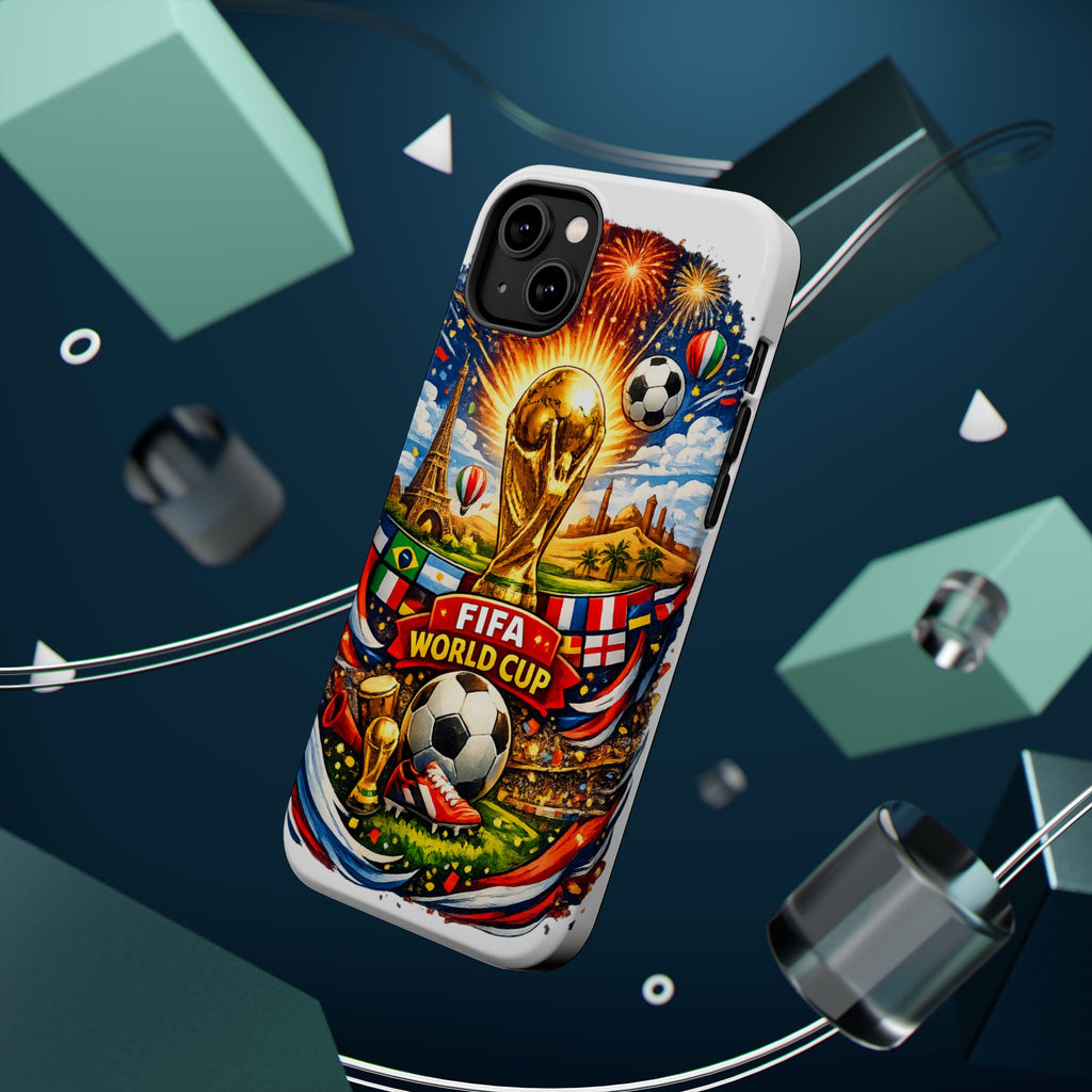 Soccer Magnetic Impact-Resistant Phone Case — FIFA Trophy Design