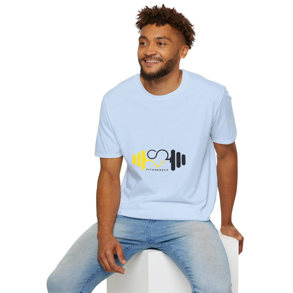 Weightlifting Heart Barbell T-Shirt — Fitness Gym Crusher Tee