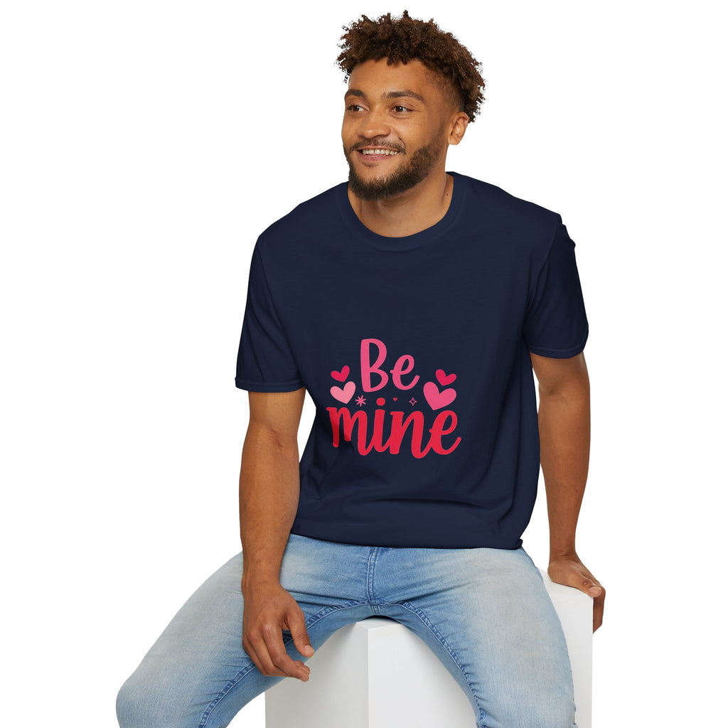 Valentine "Be Mine" T-Shirt — Cute Heart Graphic Tee for Women & Couples