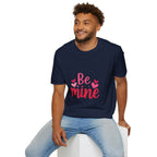 Valentine "Be Mine" T-Shirt — Cute Heart Graphic Tee for Women & Couples