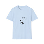Panda Love T-Shirt — Cute Minimalist Heart Panda Tee