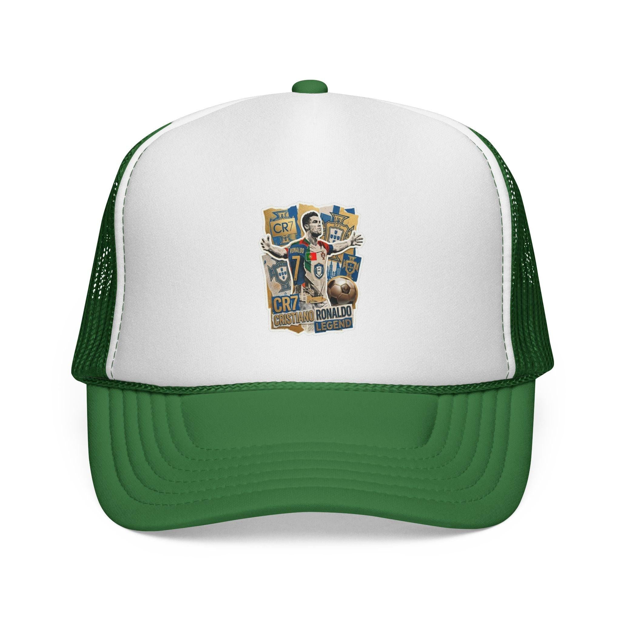 CR7 Fan Inspited Cap — Vintage Soccer Fan Mesh Hat.