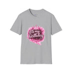 Birthday T-Shirt — “It's My Birthday” Pink Crown Celebration Tee