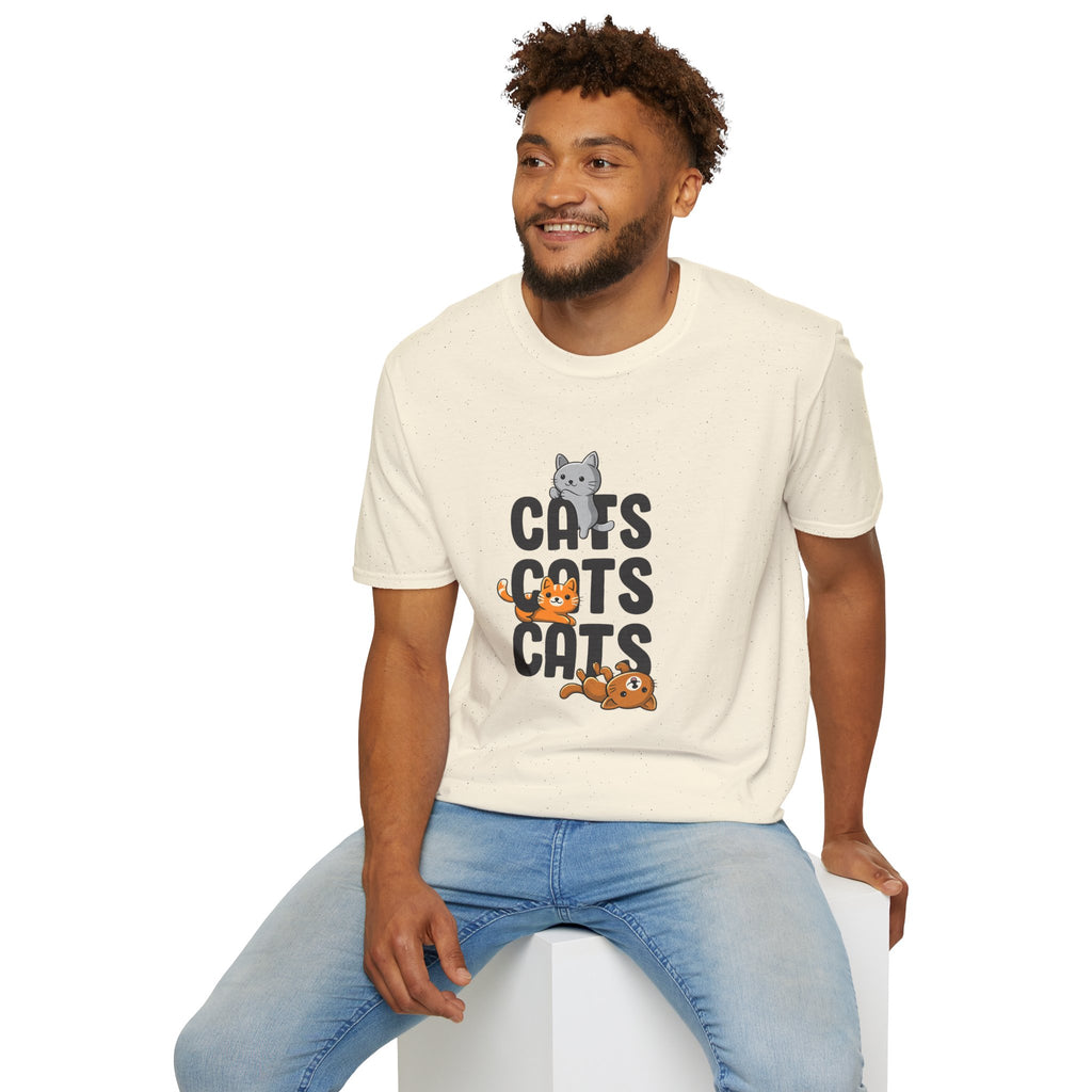 Cats Cats Cats T-Shirt — Cute Kitten Graphic Tee for Cat Lovers