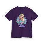 Kids Tee — 'Happy Birthday' Princess Floral Design