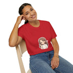 Cute Winking Girl Graphic T-Shirt – Kawaii Heart Tee