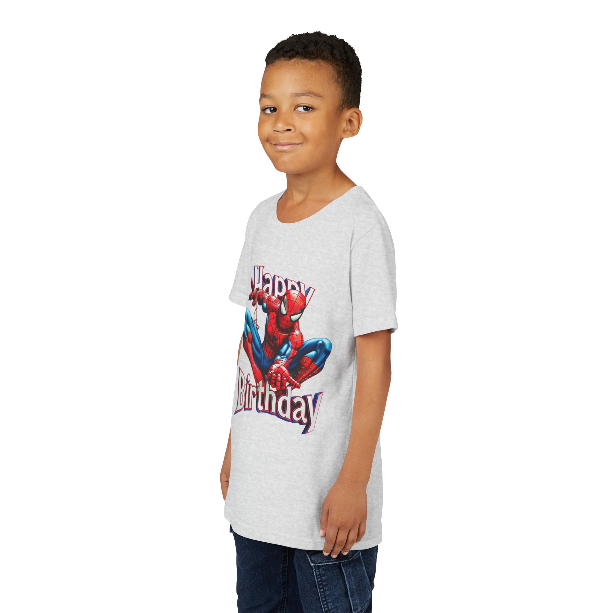 Spider Hero "Happy Birthday" Youth Tee