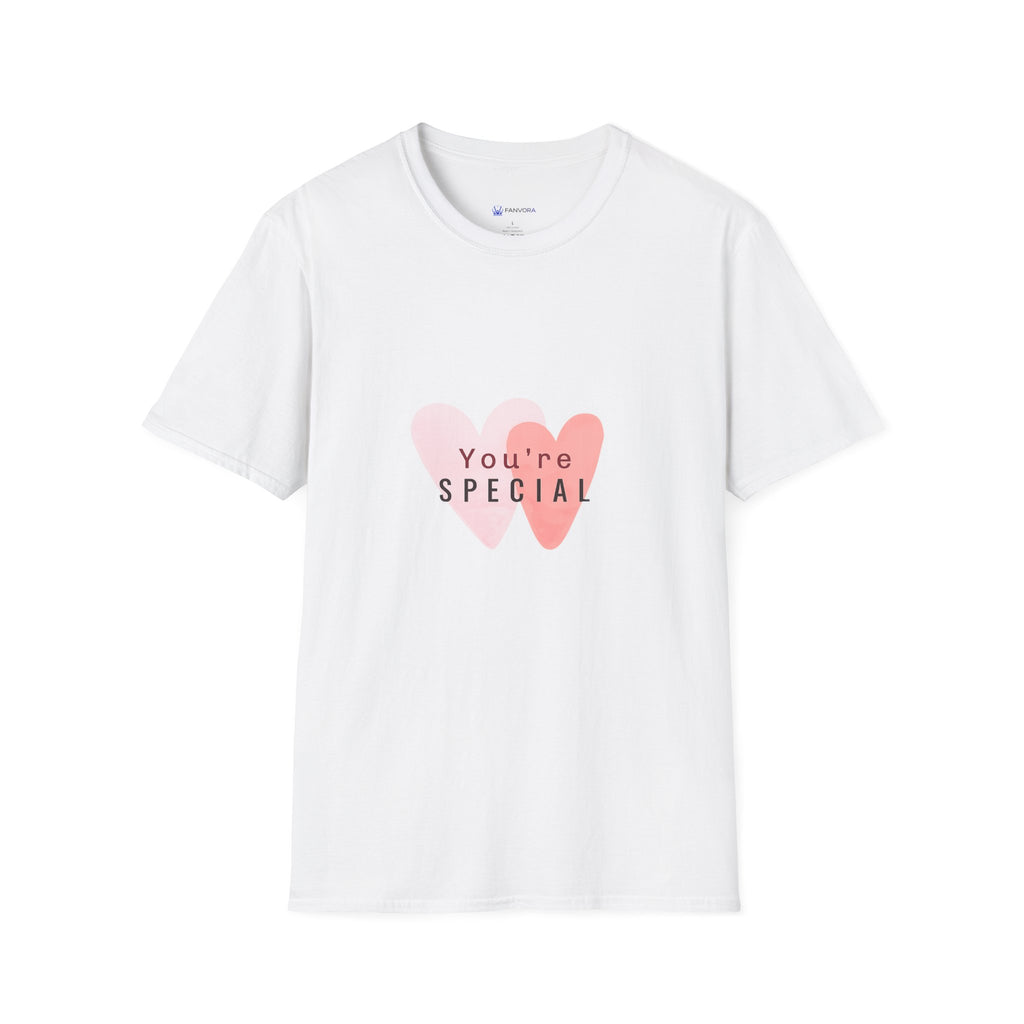 T-Shirt — "You're Special" Pink Heart Graphic Tee — Gift for Friends & Loved Ones