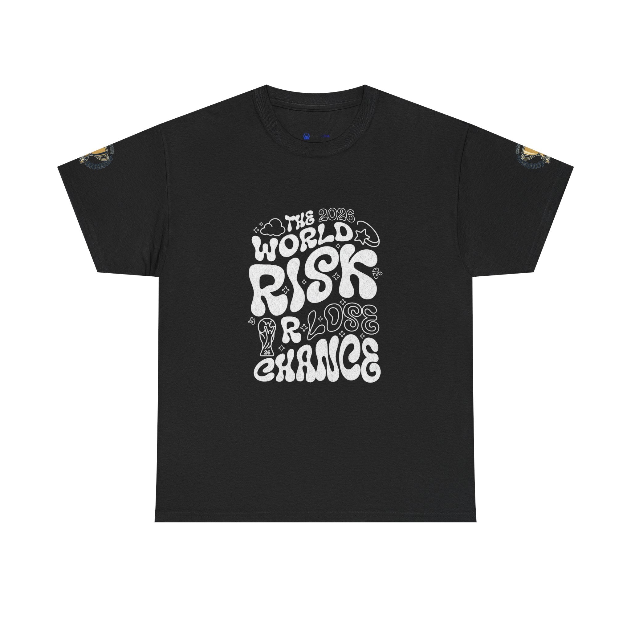 T‑Shirt — "The World Risks A Little Chance" Retro Graphic Tee