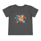 Toddler Birthday Tee — "It's My Birthday" Puppy Party Shirt