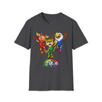 Kids Mascot Team T-Shirt — Cheerful Moose, Cheetah & Eagle Design