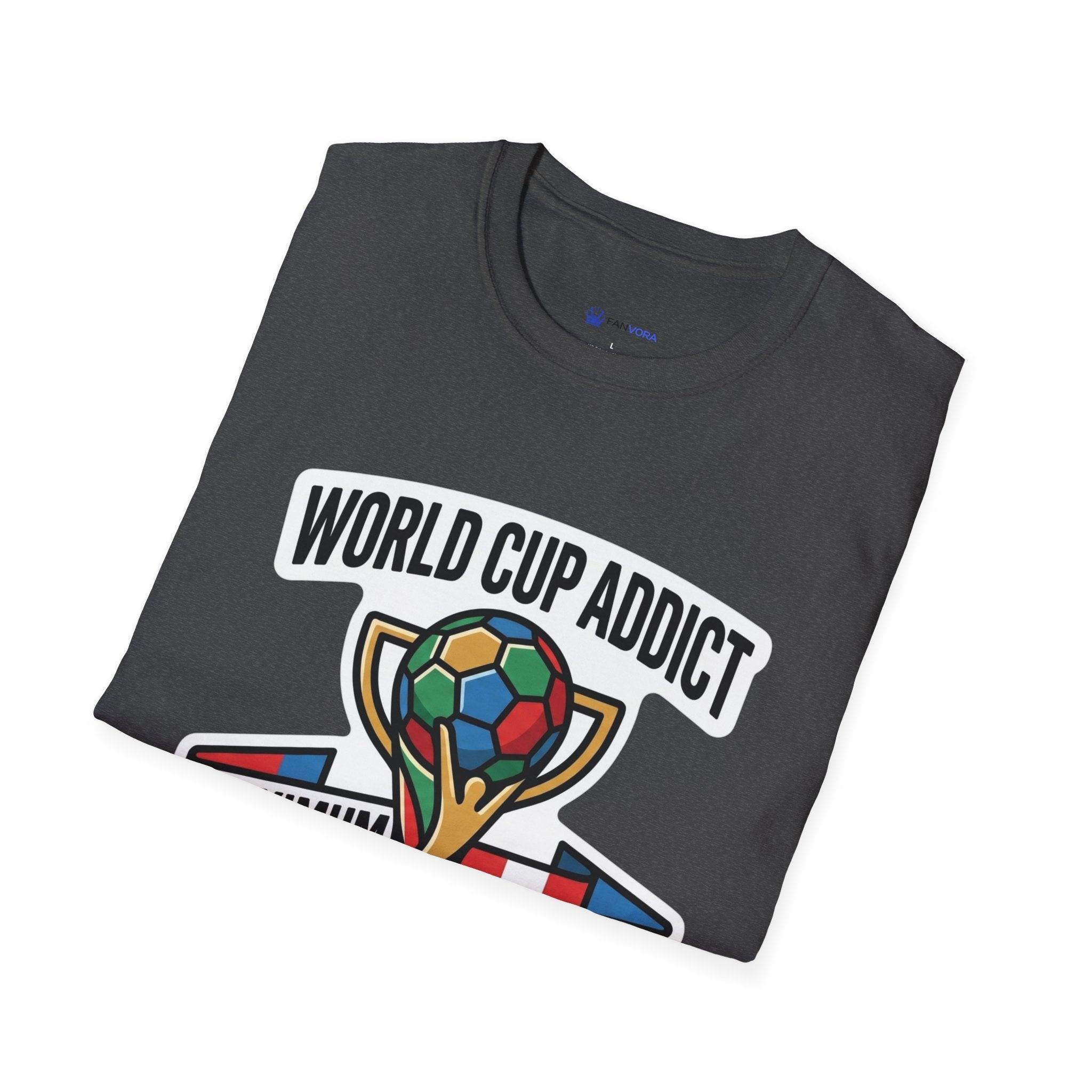 Unisex - World Cup Addict T-Shirt - "Maximum Fan Mode Activated" 2026 USA Mexico Canada Soccer Tee.