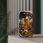 Soccer Magnetic Impact-Resistant Phone Case — FIFA Trophy Design