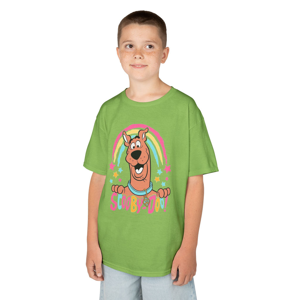 Scooby-Doo Kids T‑Shirt — Colorful Rainbow Cartoon Tee for Kids