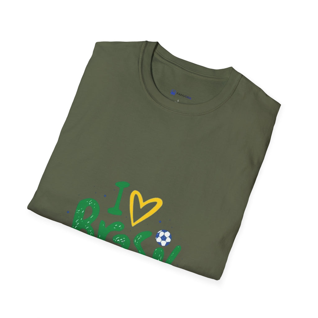 Brazil Soccer T-Shirt — I  Brazil Football Fan Tee