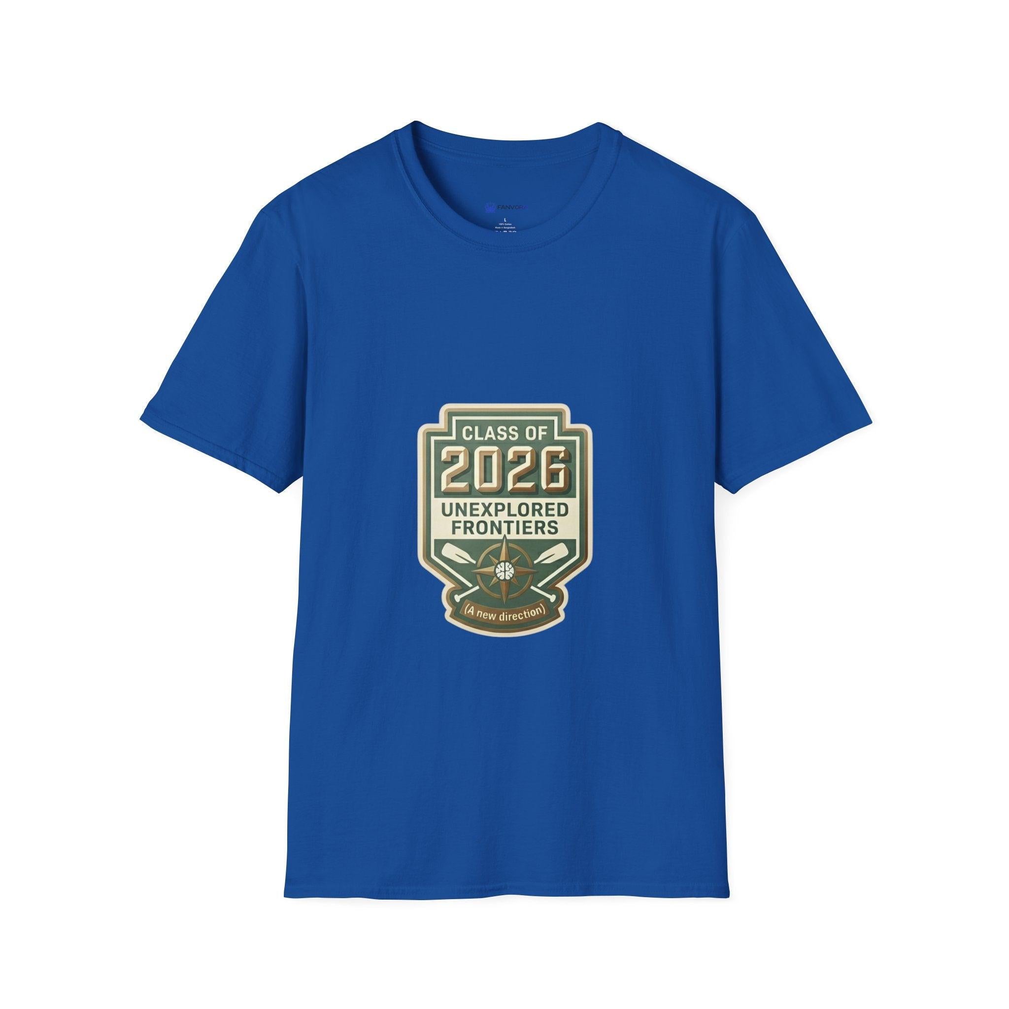 Class of 2026 'Unexplored Frontiers' Graduation T-Shirt.