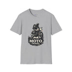 Moto Travel T‑Shirt — Vintage Motorcycle Rider Tee