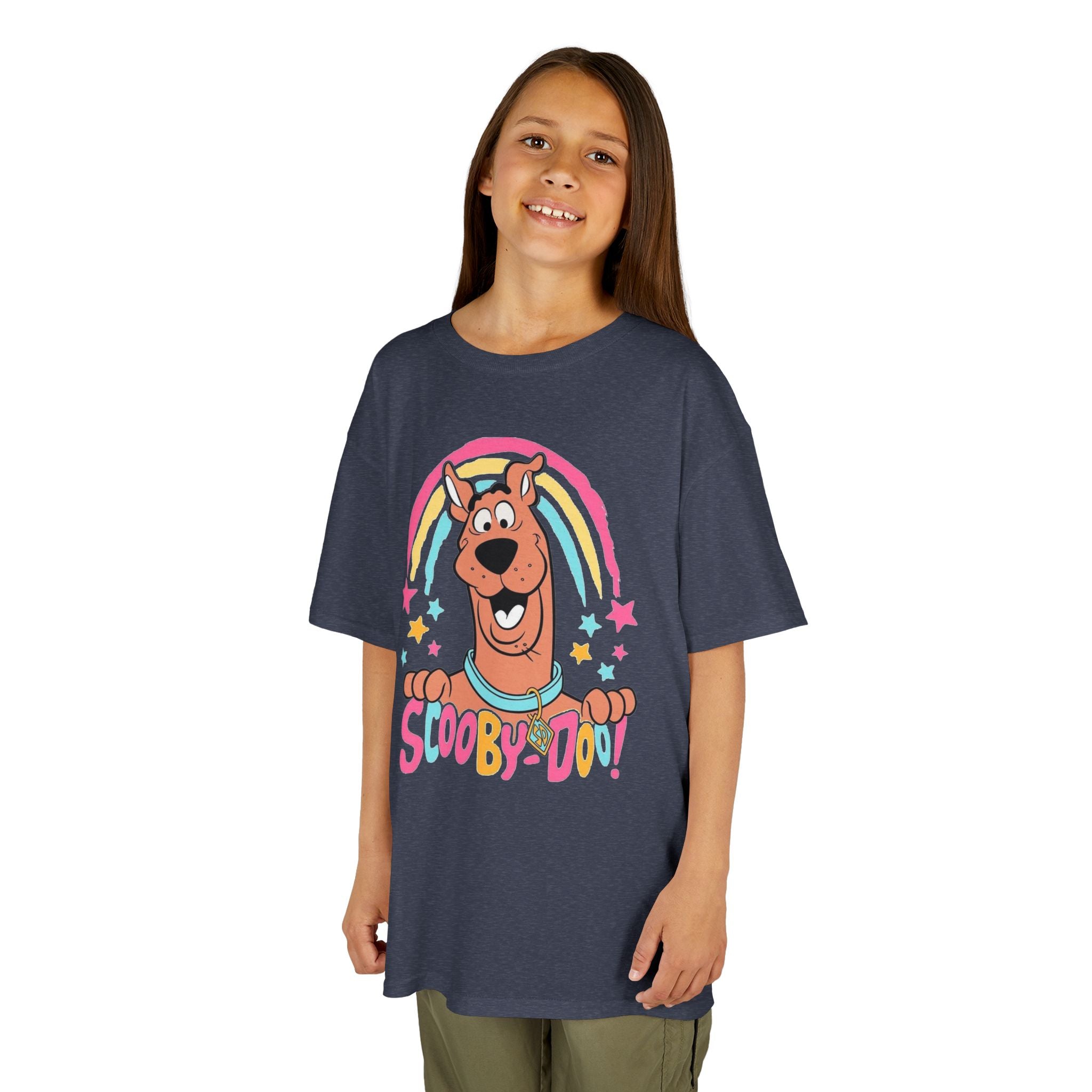 Scooby-Doo Kids T‑Shirt — Colorful Rainbow Cartoon Tee for Kids