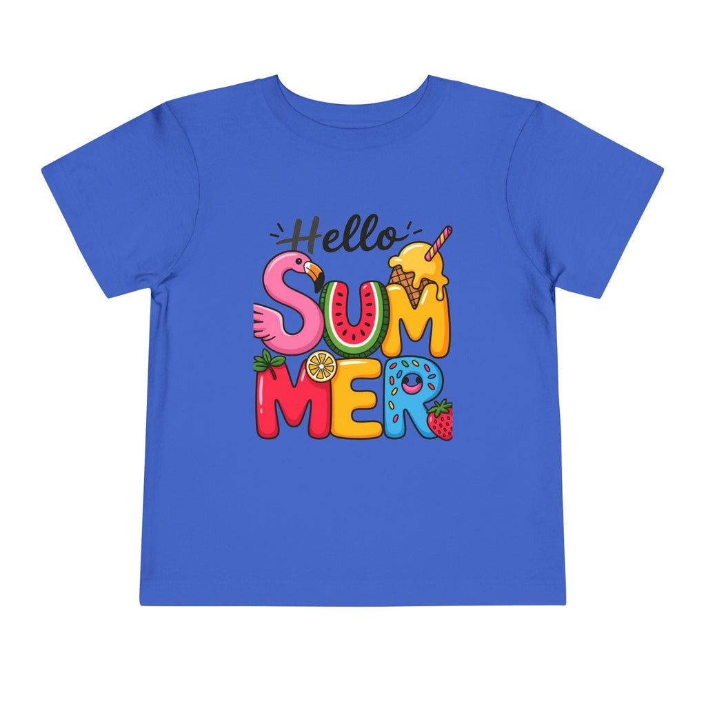 Hello Summer fruity typography Toddler Tee.