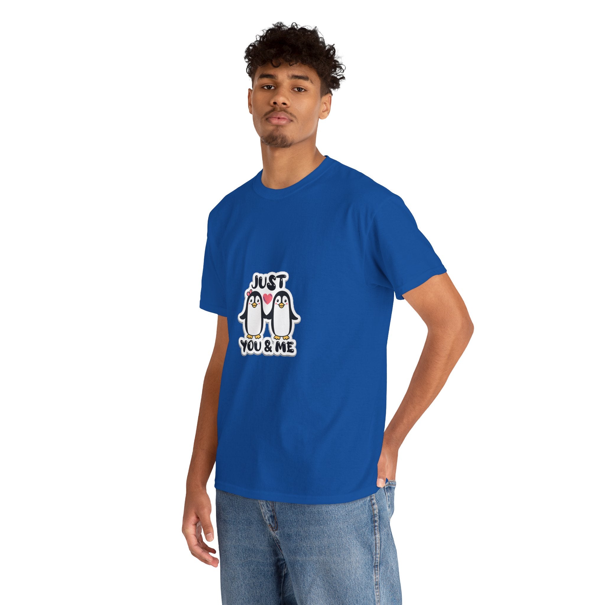 Just You & Me Penguin Tee — Cute Couples Graphic T-Shirt