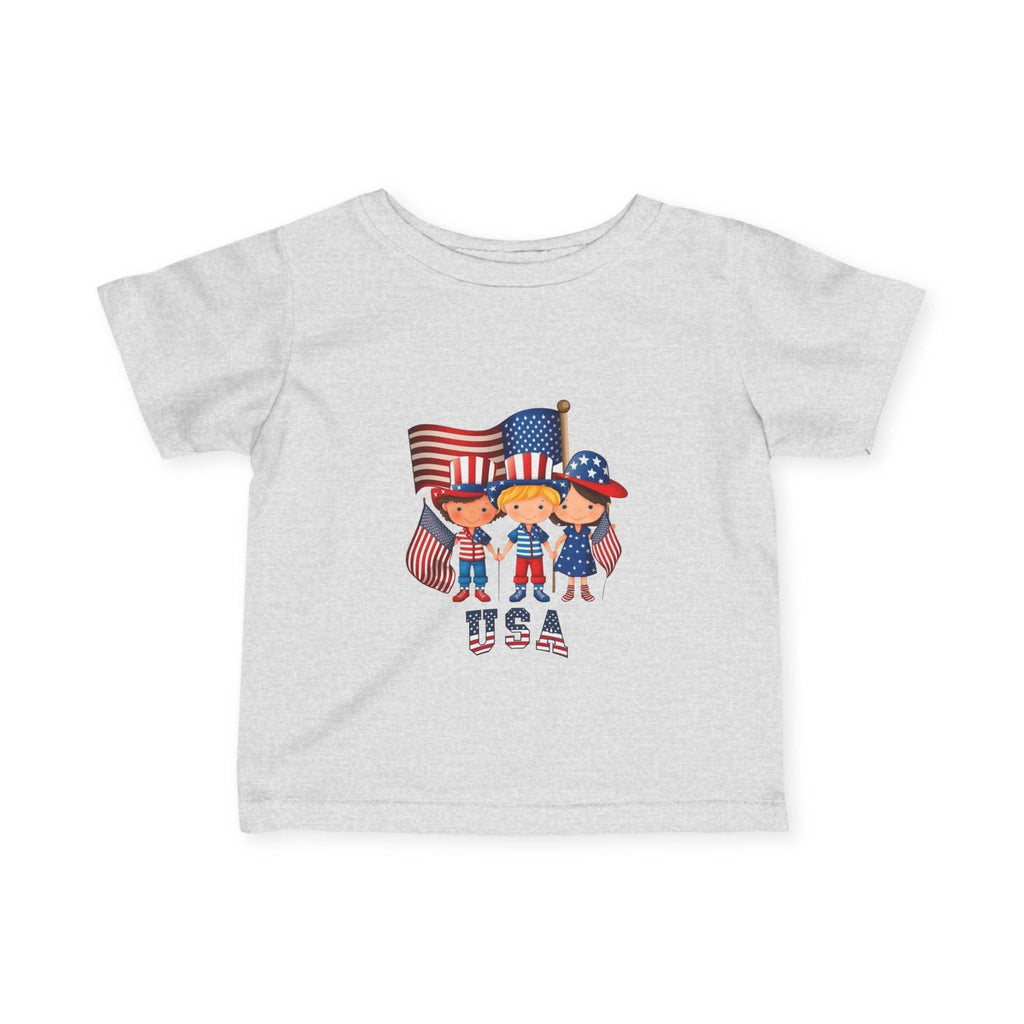 Infant 4th of July Tee — Cute USA Baby Patriotic Shirt.