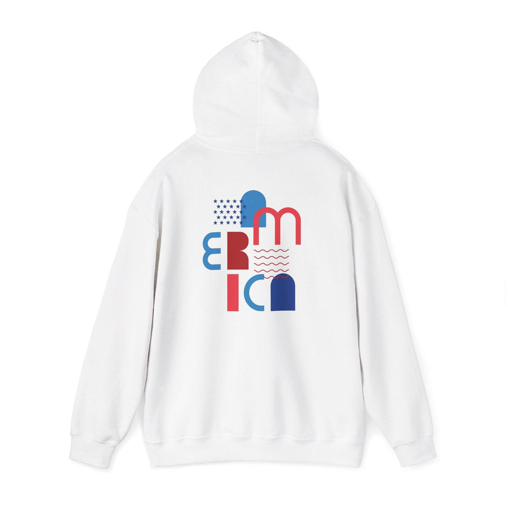 American Patriot Graphic Hoodie — Patriotic Fourth of July Sweatshirt.