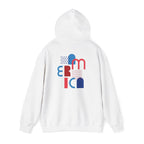American Patriot Graphic Hoodie — Patriotic Fourth of July Sweatshirt.