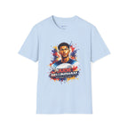 Portrait T-Shirt — Color Splash Football Player Graphic ("England legend")