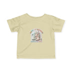 Infant Tee — 'Happy 1st Birthday' Pastel Unicorn Celebrate & Share